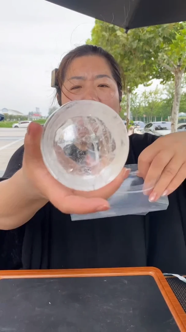 未镶嵌珠宝半成品水晶思*溪白水晶碗D291