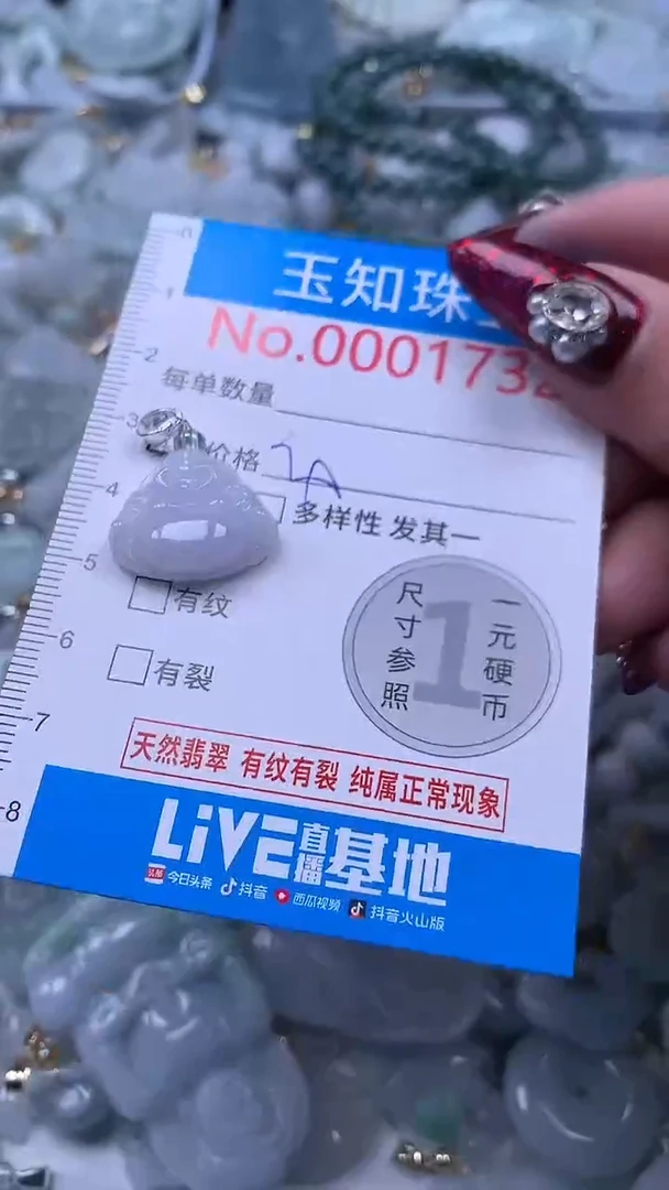 吊坠(不含链)未镶嵌翡翠1732