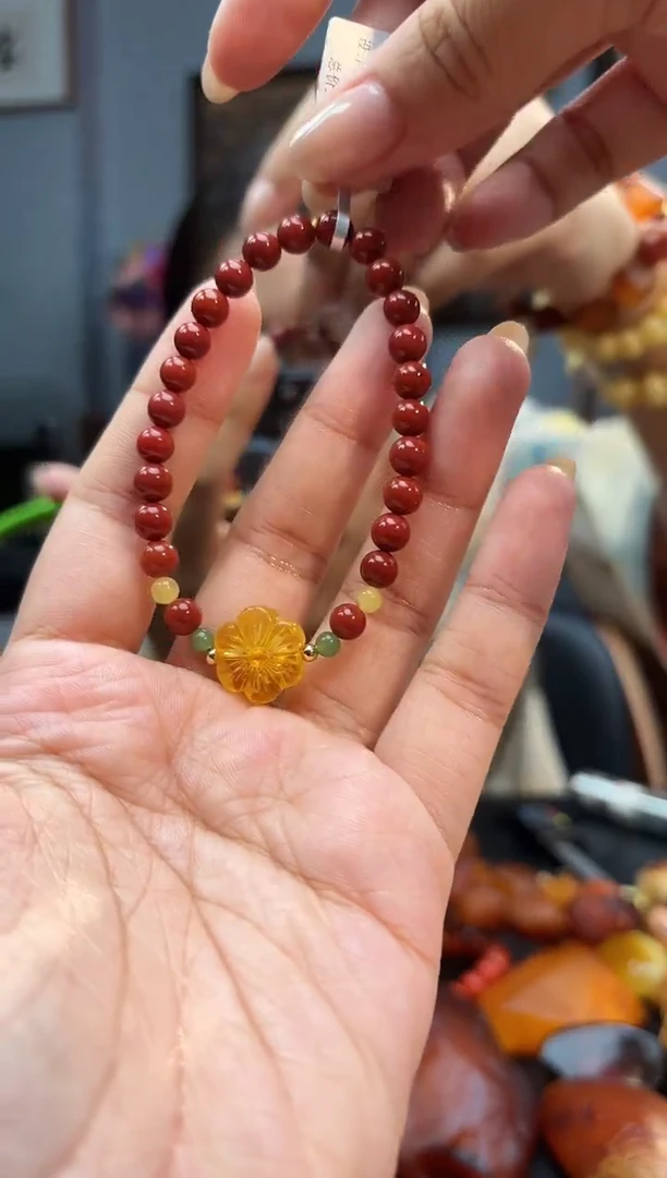 未镶嵌手串南红玛瑙成品