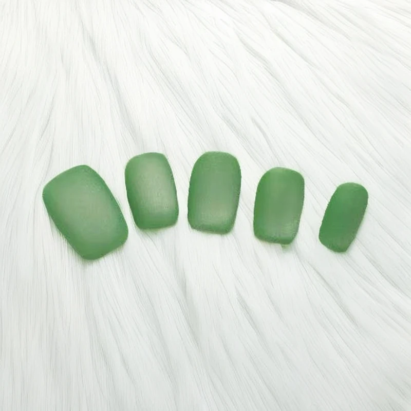 【青苹果】磨砂猫眼，高级显白，纯手工穿戴甲