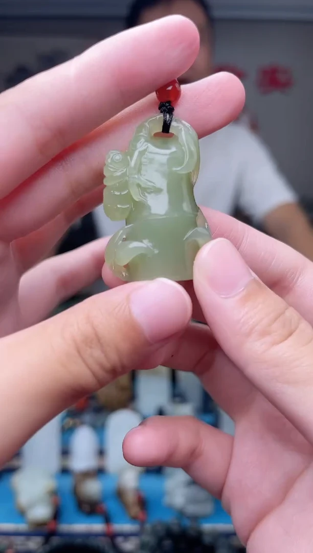 和田玉未镶嵌挂件1