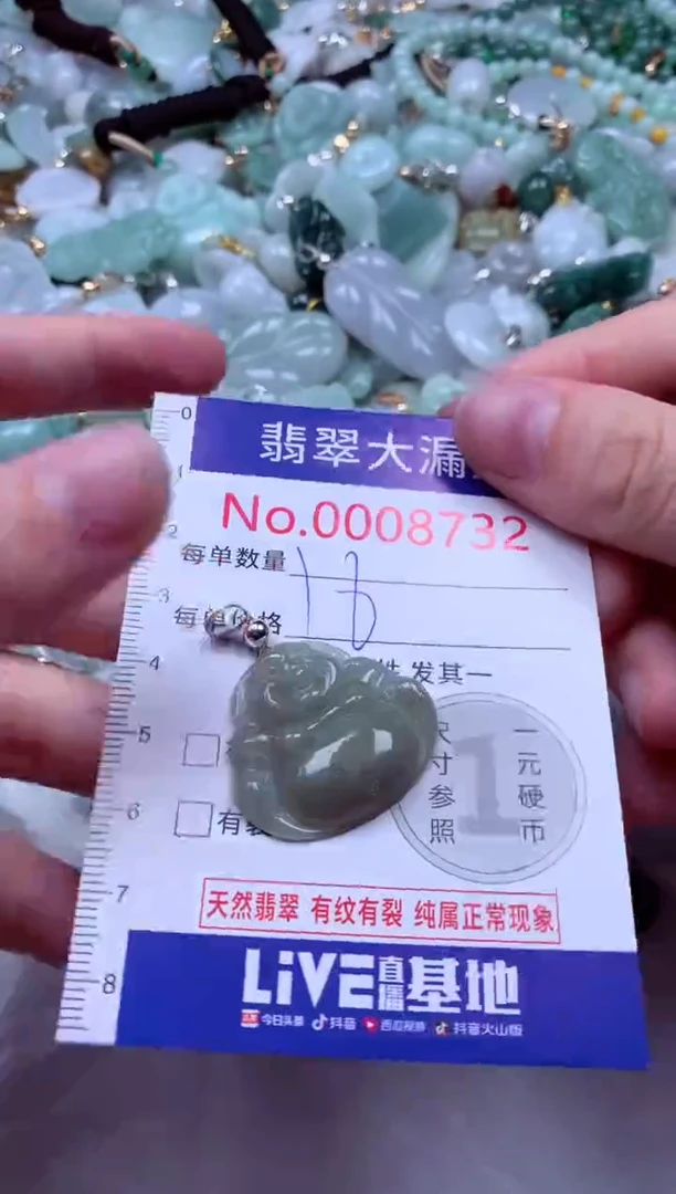 吊坠(不含链)未镶嵌翡翠8732