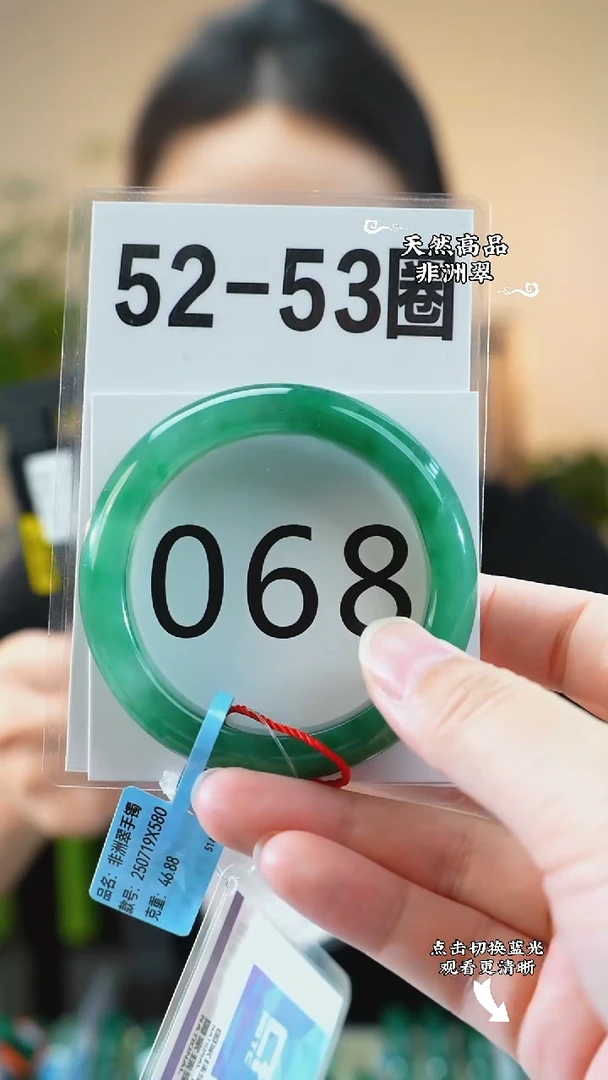 未镶嵌手镯石英质玉（非洲翠）5253