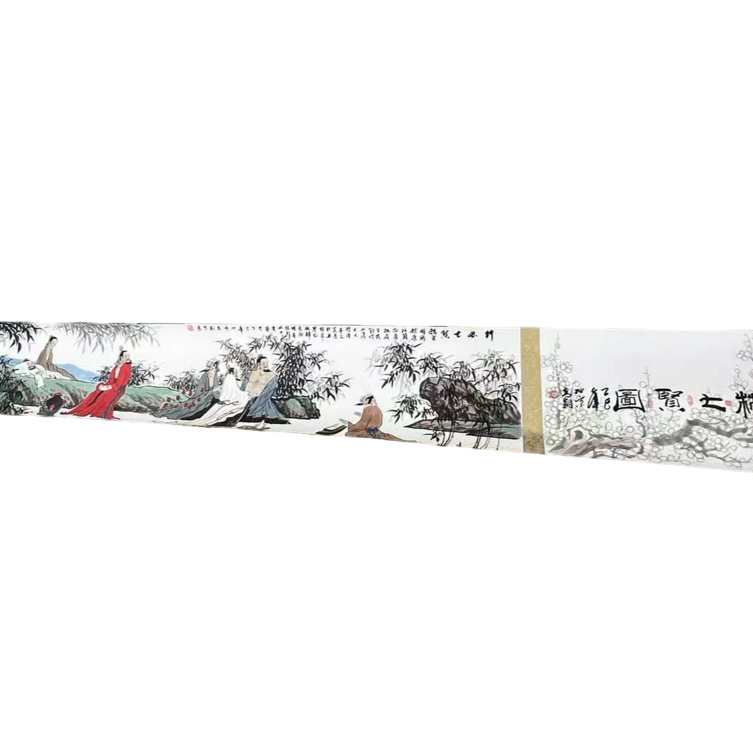 冯高翔-五米手卷竹林七贤