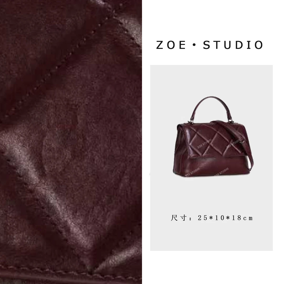 【佐伊甄选】GQ-77411-安克拉红轻奢女士时尚潮流通勤腋下斜包