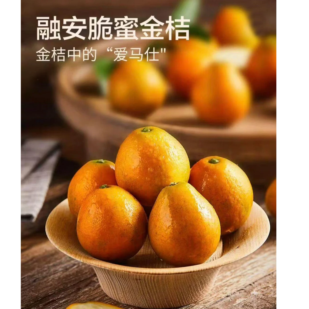 【第三代3斤装】广西融安脆蜜金桔纯甜无酸新鲜带皮吃产地现摘直发