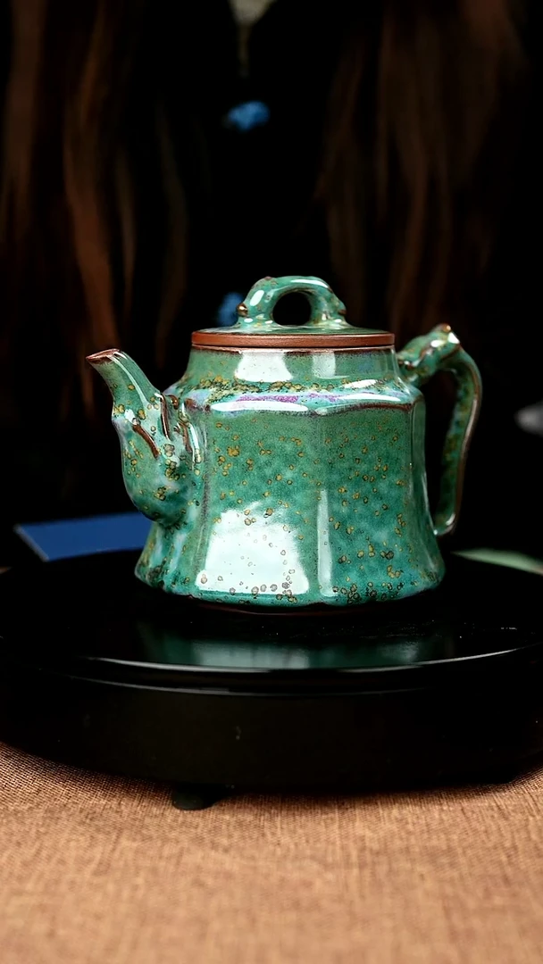 【闪购商品】999#一级品原矿钧瓷炉钧釉龙尊壶