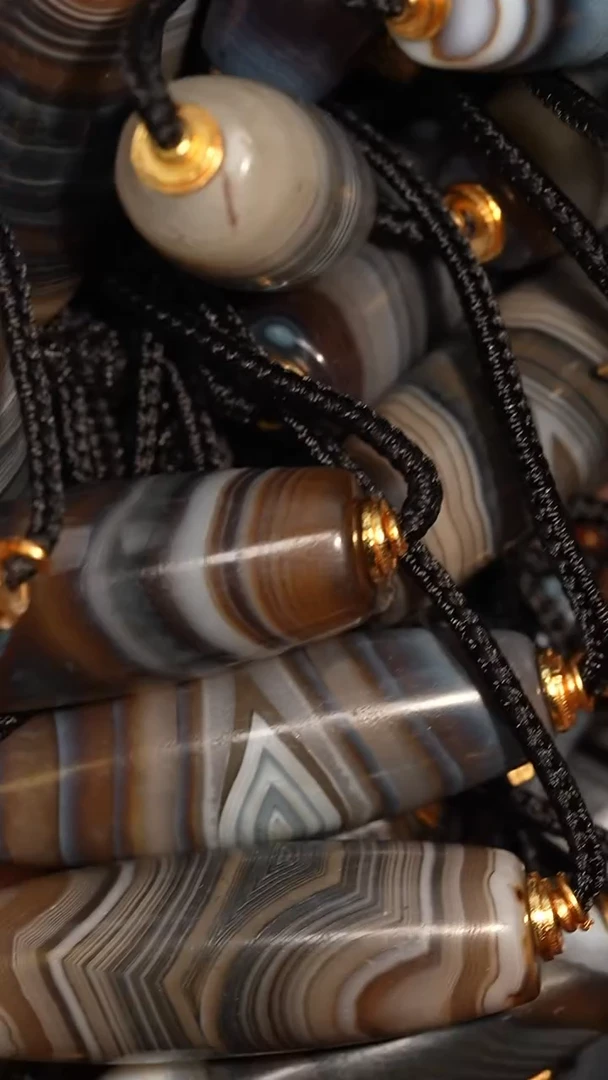 未镶嵌颈饰玛瑙/玉髓多样性发其一，DIY一