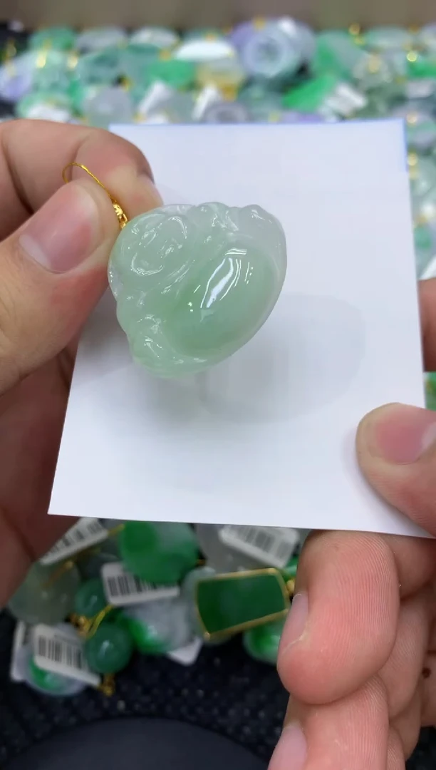颈饰未镶嵌翡翠天然缅甸翡翠A货