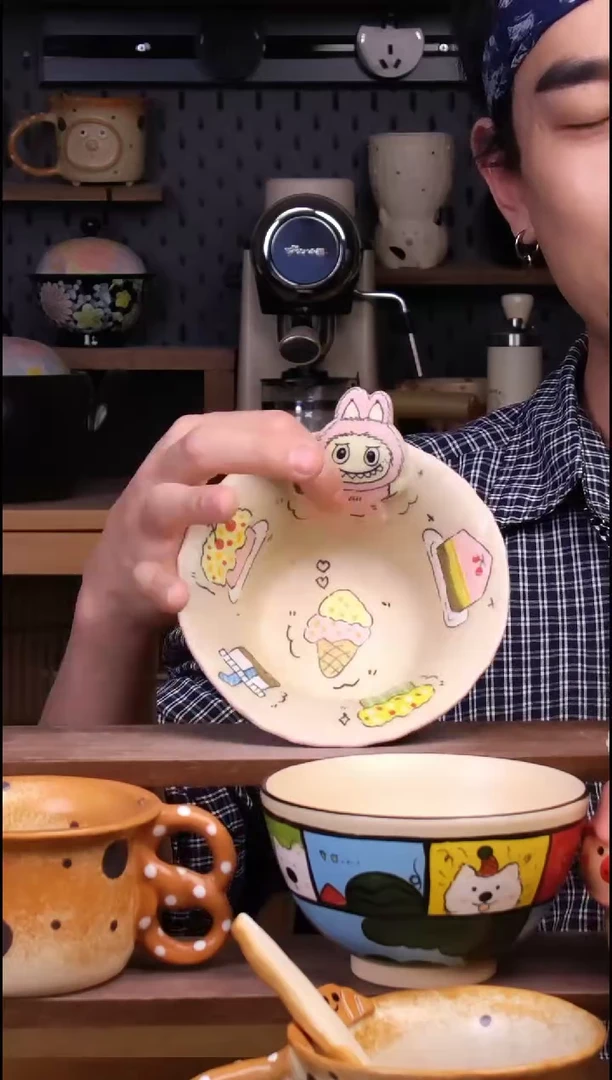 碗景德镇可爱设计师款陶瓷