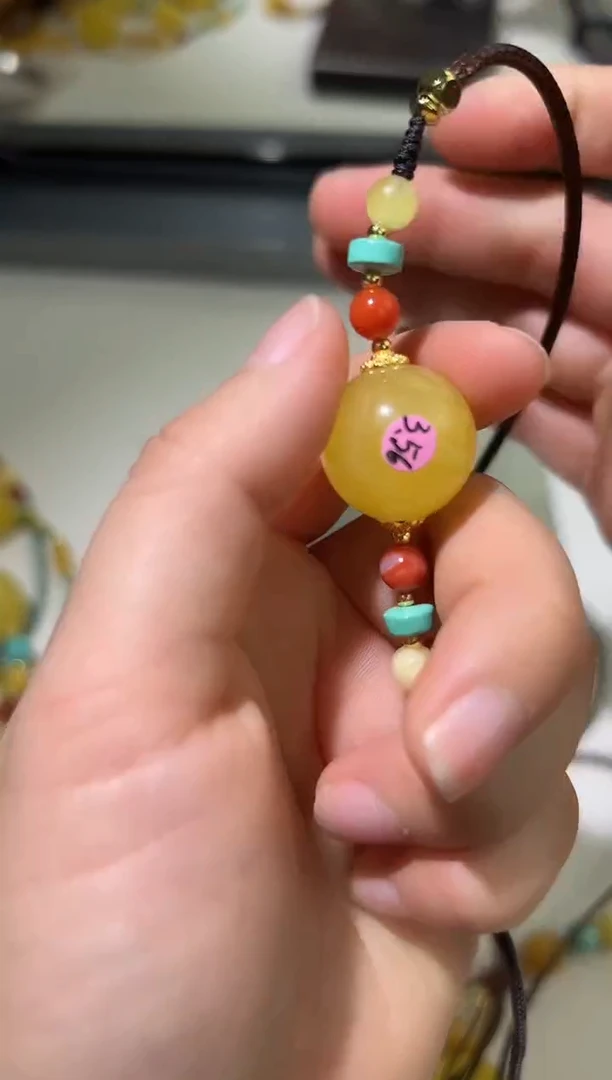 裸石琥珀未镶嵌琥珀蜜蜡吊坠