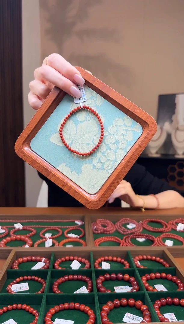 【闪购商品】南红玛瑙手链未镶嵌天然南红4mm/yz03012多样性发货