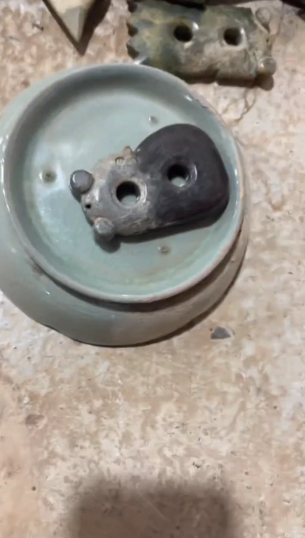 瓷片手工，手绘，陶瓷