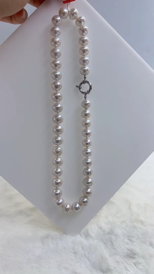 【闪购商品】银S925镶嵌淡水珍珠DA项链@@xx043