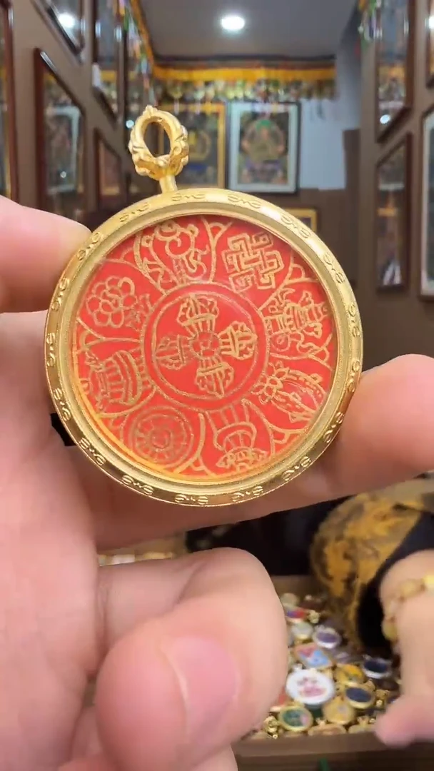 吊坠金刚杵-纯手绘唐卡