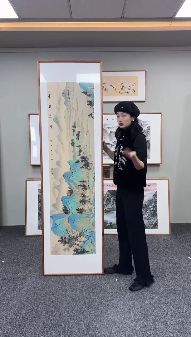 国画千里江山图210*60