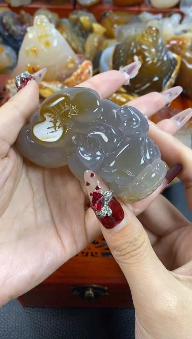 【闪购商品】玛瑙/玉髓手把未镶嵌1