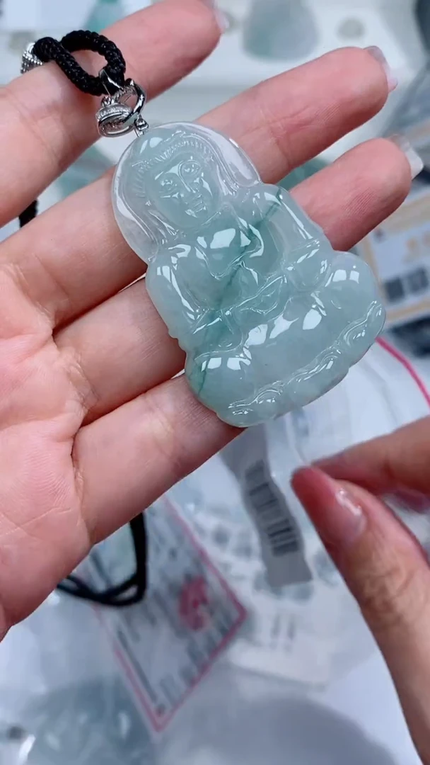 翡翠银S925镶嵌颈饰吊坠