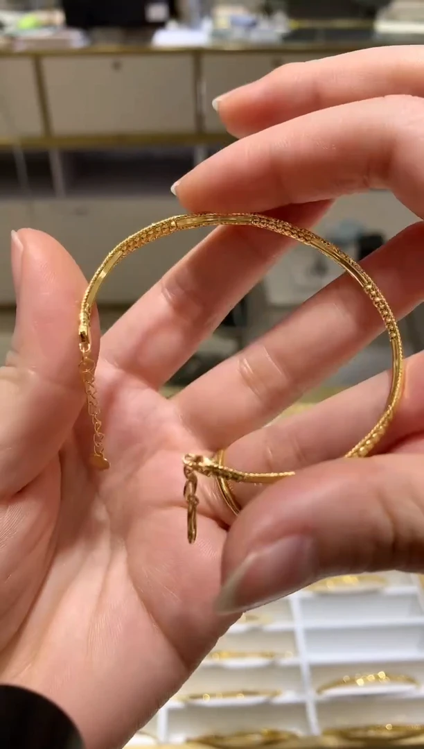 【闪购商品】定制足金手镯(多样性发)S491|7320