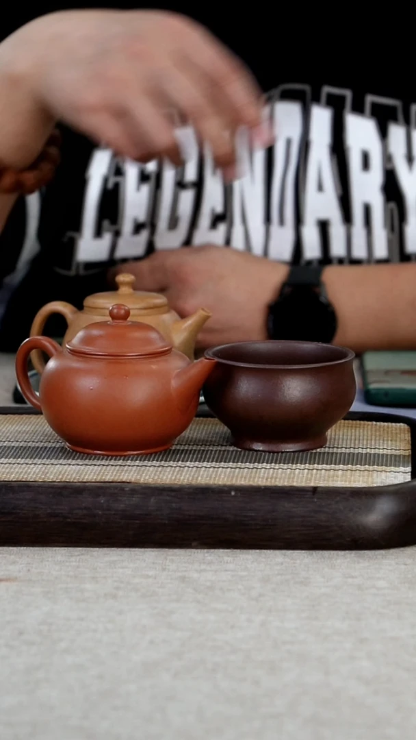 【闪购商品】紫砂茶壶原矿黄龙山老朱泥水平壶微瑕不退不换