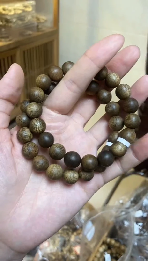 沉香手串文莱圆珠单圈1.1多样性发其一