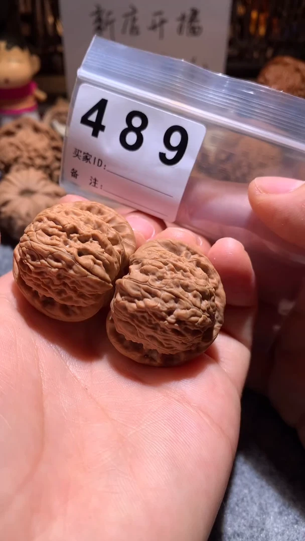 文玩核桃把件【趣玩核堂】489 号，白狮子