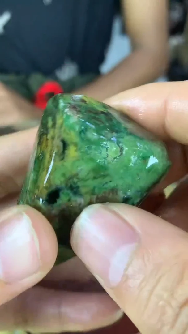 未镶嵌珠宝奇石硅化玉缅甸天然树化玉手把件
