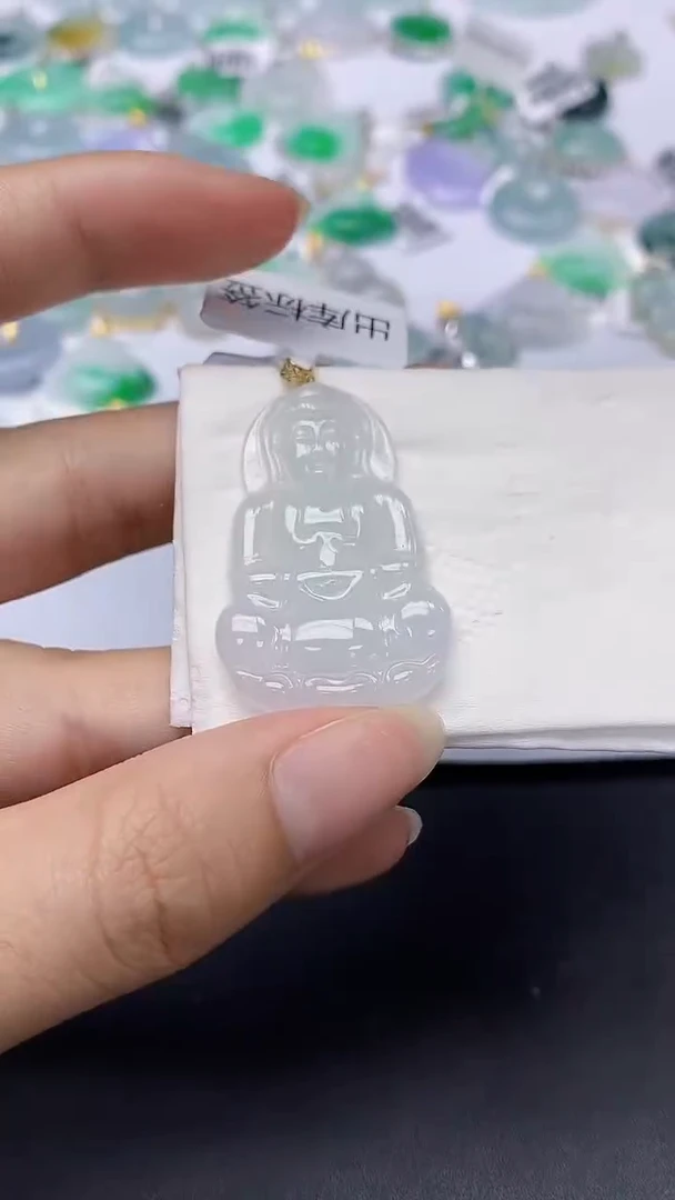 翡翠未镶嵌颈饰天然缅甸a货翡翠