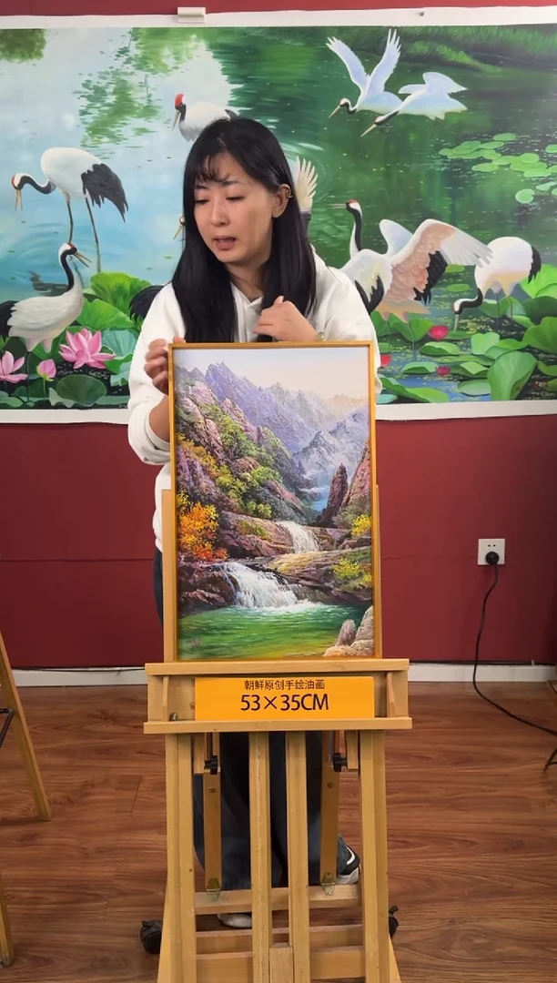 油画【67号】约53*35cm丨朝鲜原创纯手绘孤品油画丨顺丰包邮