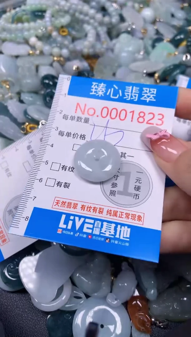 【闪购商品】翡翠颈饰未镶嵌含绳0001823