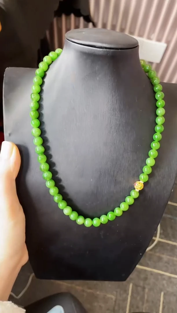 【闪购商品】和田玉项链18K金镶嵌多样性发一