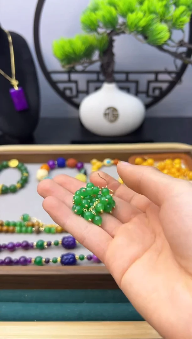 【闪购商品】翡翠颈饰14K金镶嵌E396