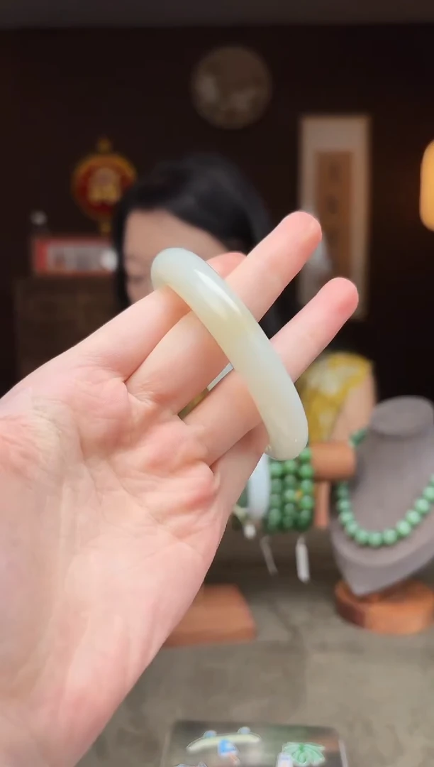 未镶嵌和田玉把件R8 手镯55