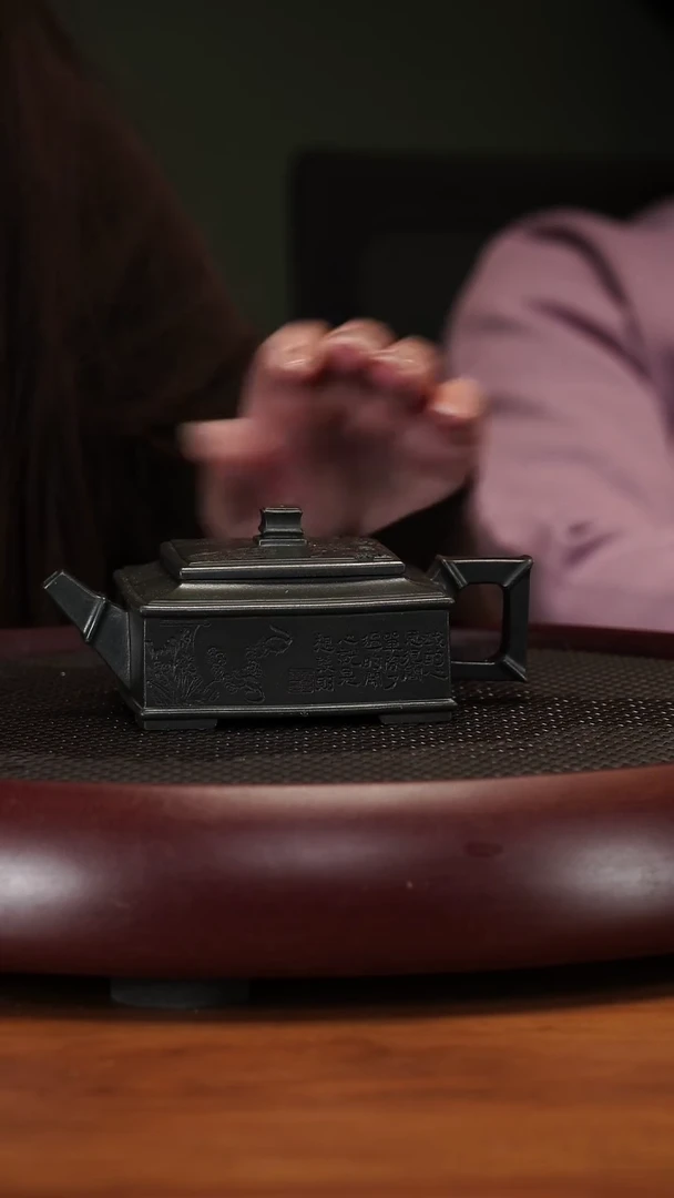 【闪购商品】紫砂茶壶3-47QYJ方山逸士可心绿泥220cc