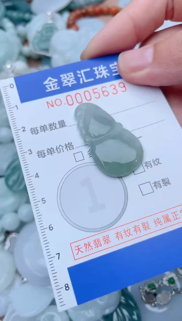 翡翠未镶嵌颈饰5639