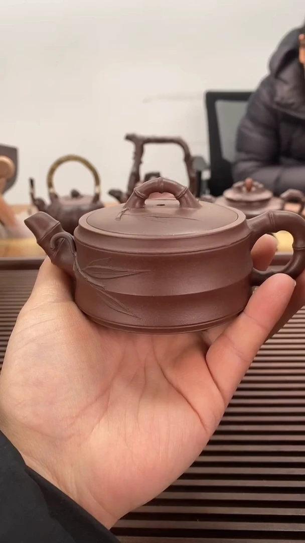 茶壶紫砂福利120毫升宽口竹段