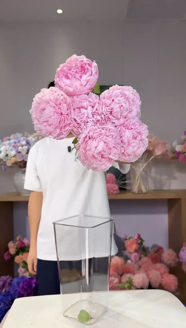 永生芍药6枝(浅粉)