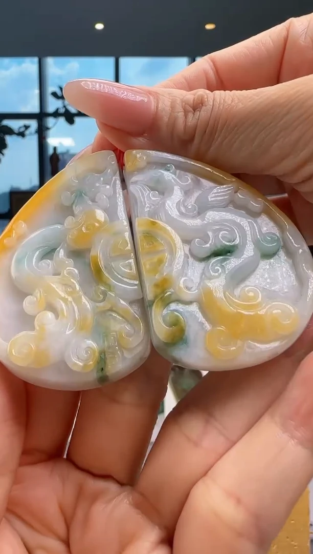 颈饰未镶嵌翡翠一对YJ@@WS50916008