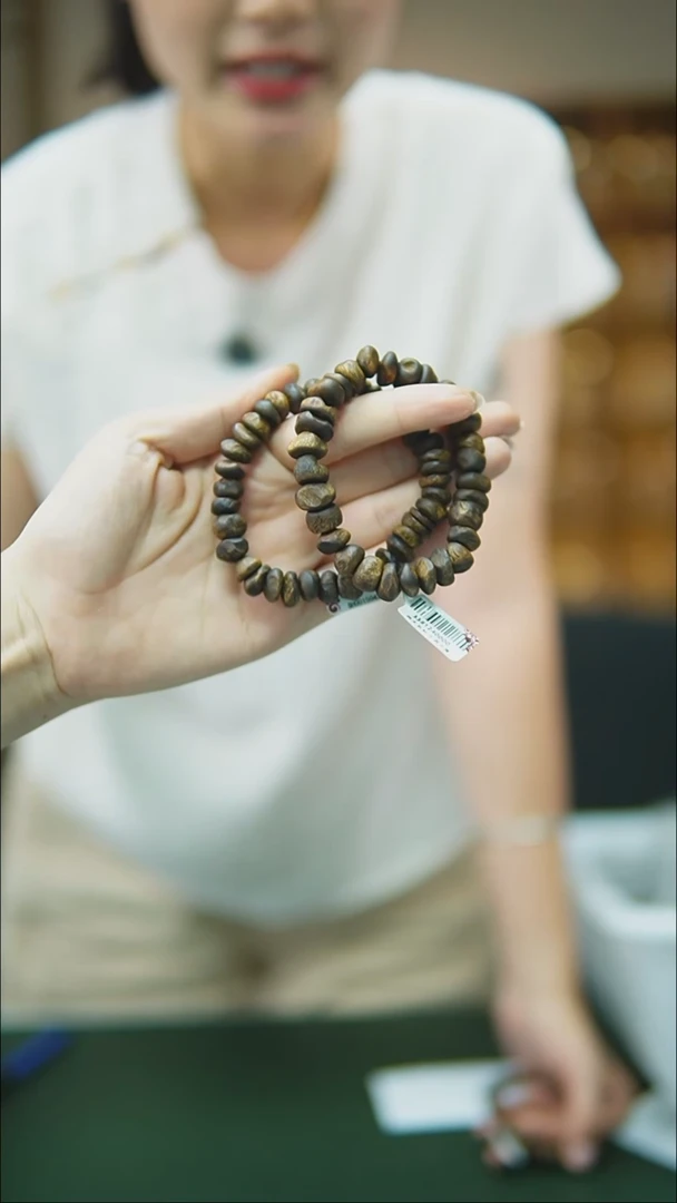手串沉香99沉绿棋包头单圈随型多样性发一12g