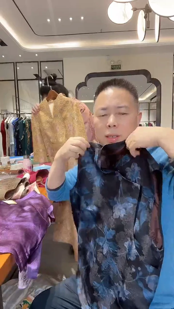 深色真丝香云纱l码 399