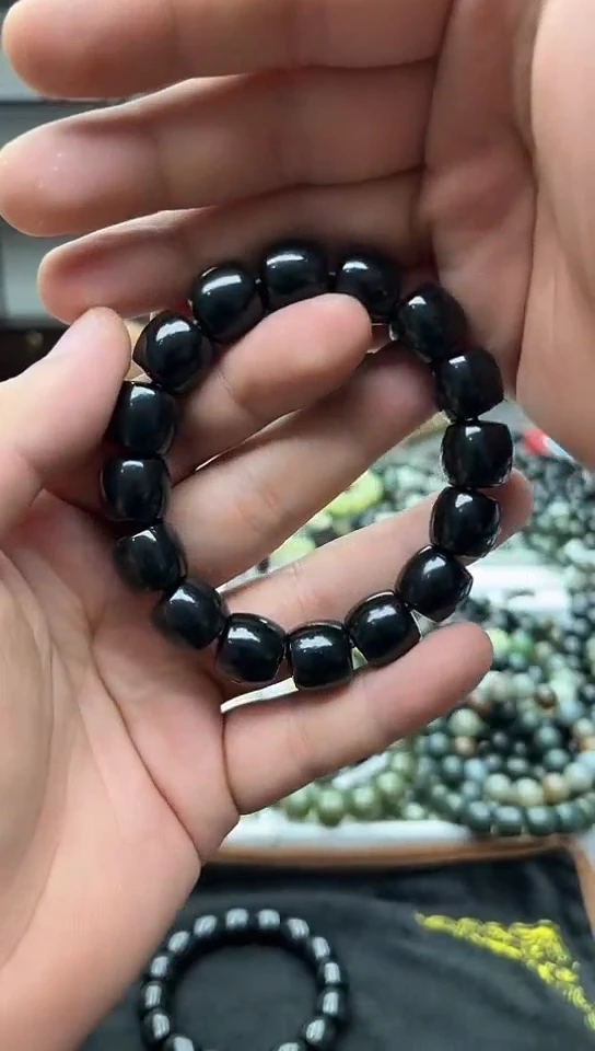 手串未镶嵌和田玉新疆塔县黑青14