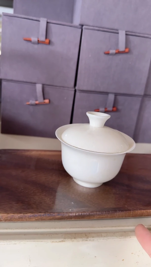 2才盖碗+胡桃木底托