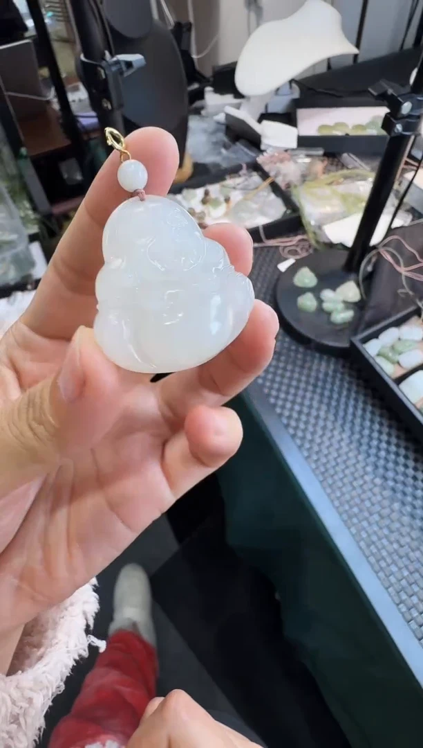 【闪购商品】和田玉颈饰未镶嵌35白玉高货佛公