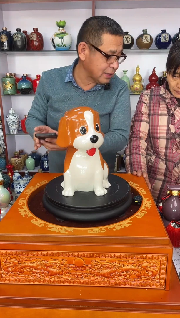 瓶瓷  3  斤装卡通狗     陶瓷空酒坛