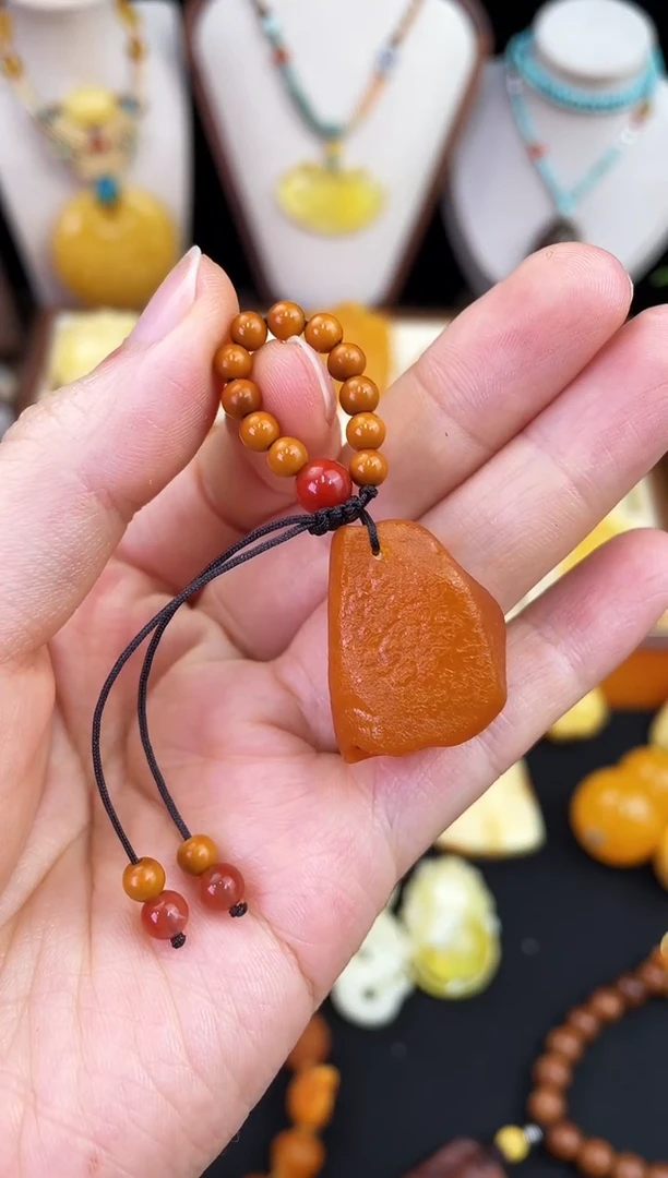 琥珀未镶嵌珠宝奇石柒月