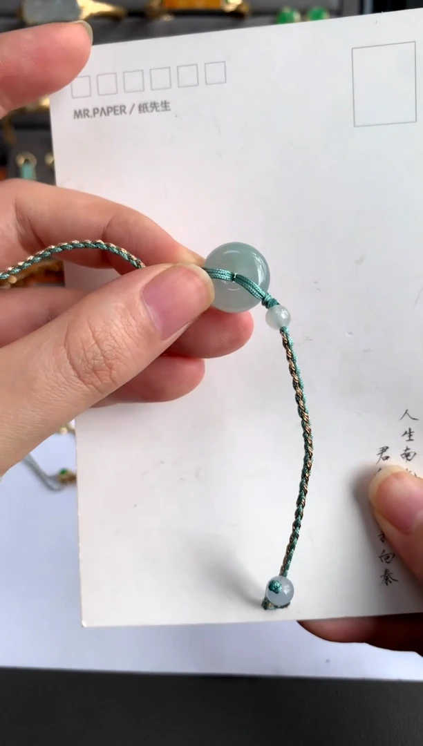 【闪购商品】未镶嵌翡翠手链厚平安扣（不配证书）