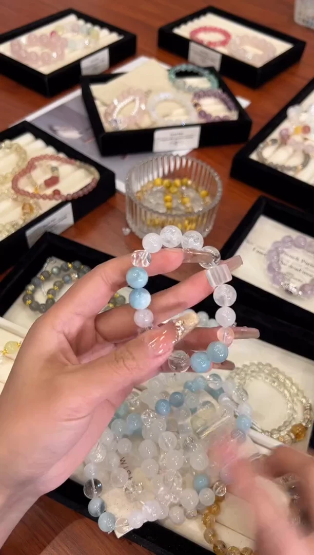 【闪购商品】水晶手链合金白幽灵手链x1520