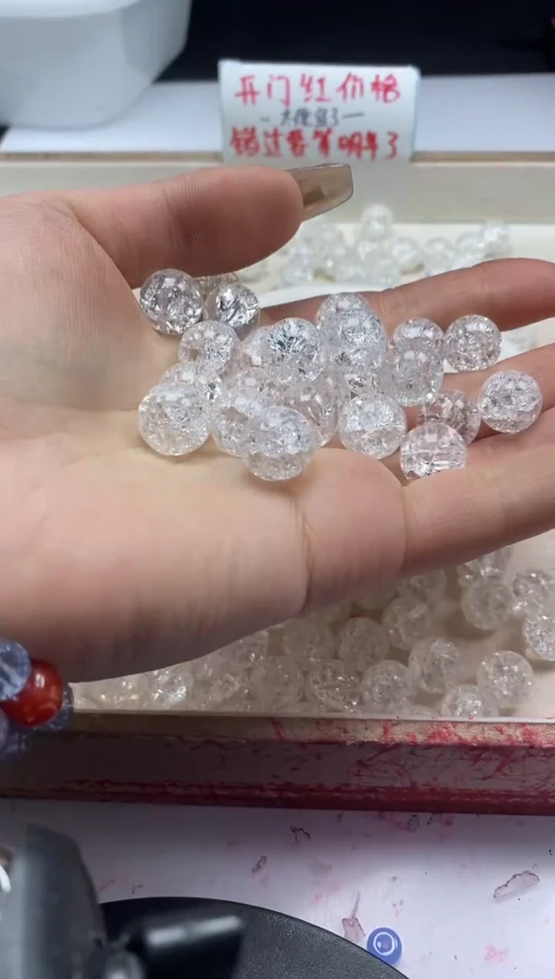 【闪购商品】水晶颈饰未镶嵌w185雪花幽灵12mm*20颗