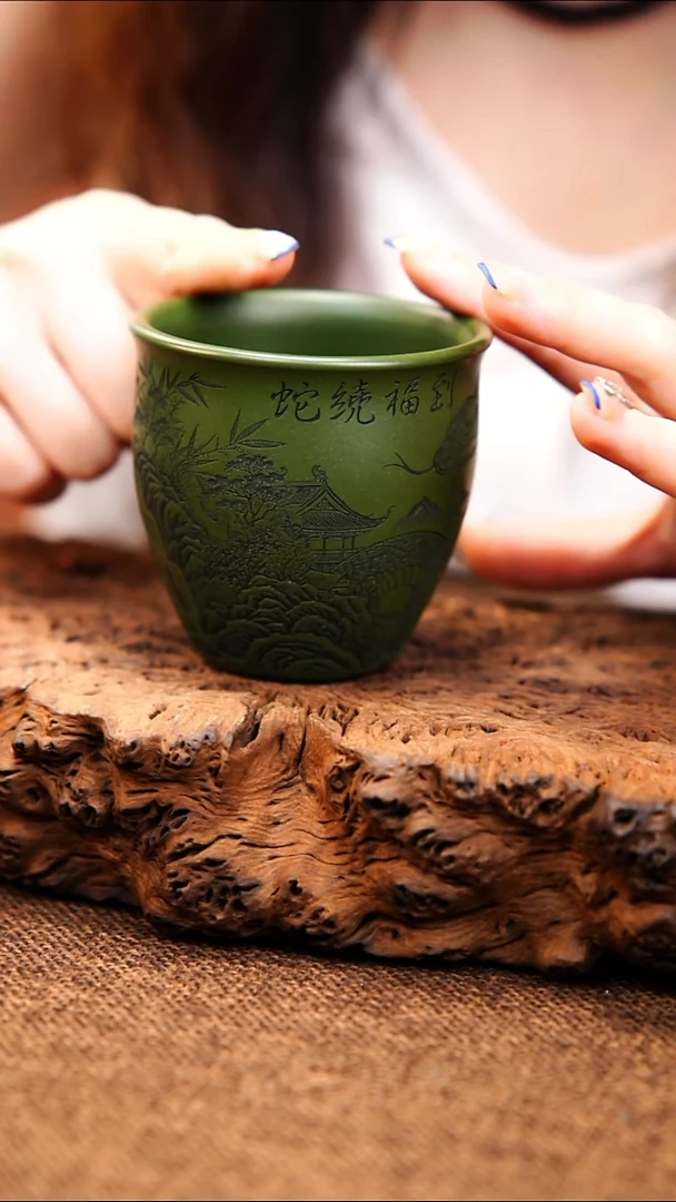 茶杯紫砂原矿紫砂杯