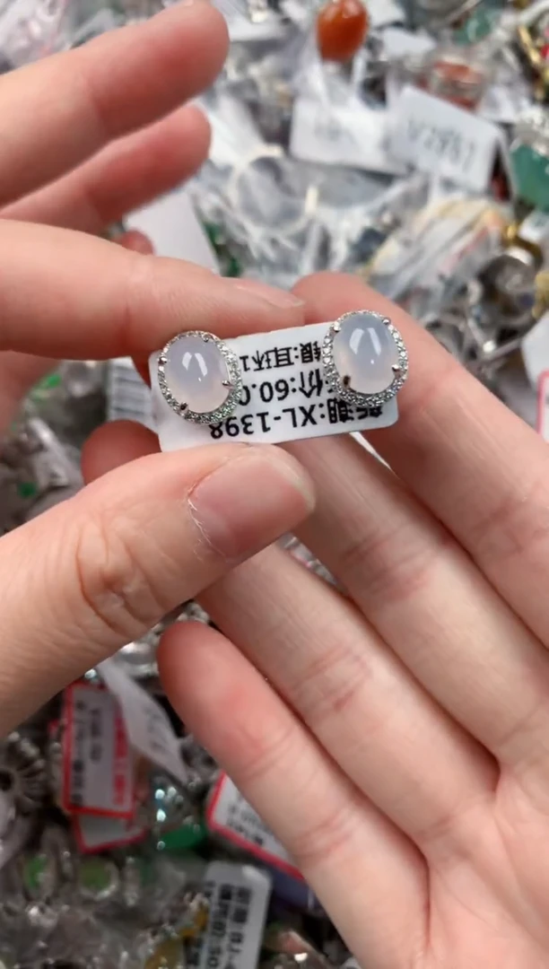 银S925镶嵌戒指翡翠222     10